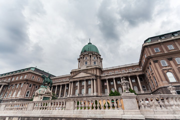 Budapest Royal Castle. View of the palace closeup. Hungary