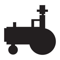 Obraz premium Isolated tractor icon on a white background, Vector illustration