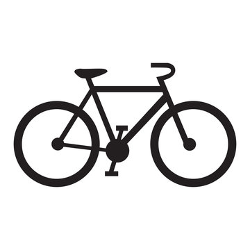Isolated bicycle icon on a white background, Vector illustration