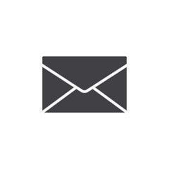 Envelope, mail, message icon vector, filled flat sign, solid pictogram isolated on white. Symbol, logo illustration. Pixel perfect