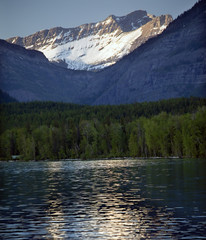 Obraz premium Lake McDonald Snow Mountain Glacier National Park