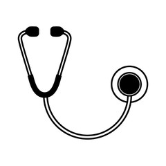 stethoscope medical isolated icon vector illustration design