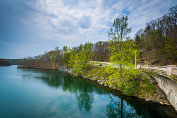 Fototapeta na wymiar Prettyboy Reservoir, in Baltimore County, Maryland.