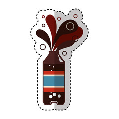 soda bottle isolated icon vector illustration design