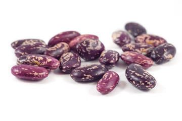 Obraz premium colorful beans isolated on white background