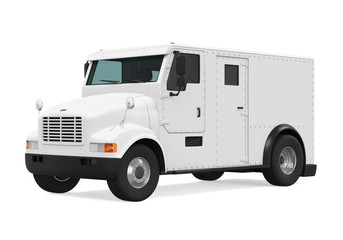 Armored Truck Isolated