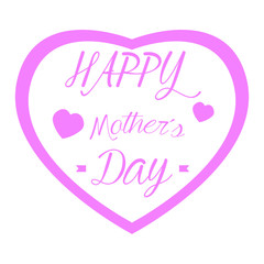 Happy mother day graphic design, Vector illustration