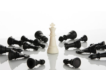 Success, Leadership, Chess business concept
