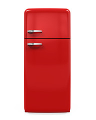 Retro Refrigerator Isolated