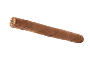 Cuban Cigar over white