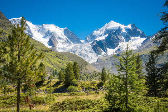 Val Roseg und Berninagruppe