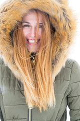 Girl in the snow