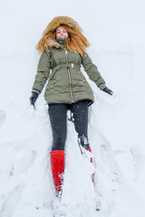 Girl in the snow