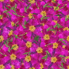 seamless background with multicolored flower petal