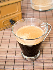 Cup of espresso coffee,