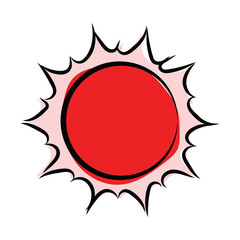 graphic design editable for your design, hand drawn sun icon isolated on white background. Vector Illustration.