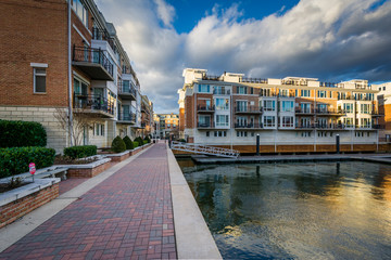 Waterfront residences at the Inner Harbor, in Baltimore, Maryland.