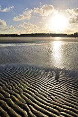 coucher de soleil sur la plage