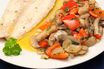 Pangasiusfilet mit Gemüse