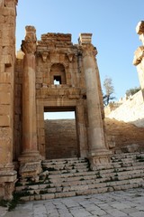 Ancient city Jerash, Nymphaeum in Jordan, Middle East