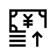 Japanese Yen mini line, icon