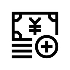 Japanese Yen mini line, icon