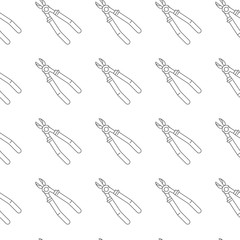 nippers seamless vector pattern