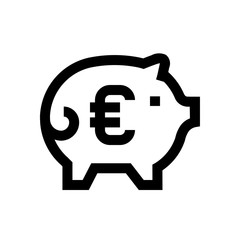 Fototapeta premium Euro mini line, icon