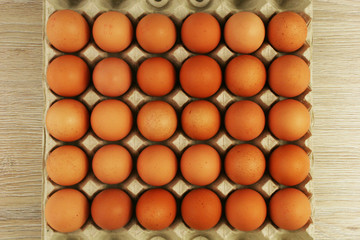 Egg, Chicken Egg on wooden table