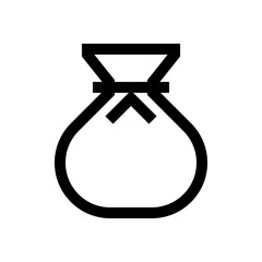 Money bag mini line, icon