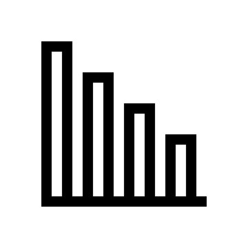 Chart, graphic mini line, icon