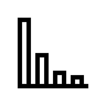 Chart, graphic mini line, icon