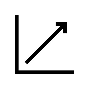 Chart, graphic mini line, icon