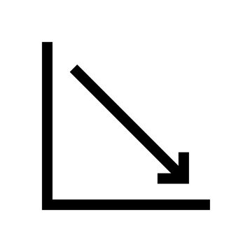 Chart, graphic mini line, icon