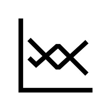 Chart, graphic mini line, icon
