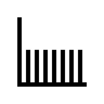 Chart, graphic mini line, icon