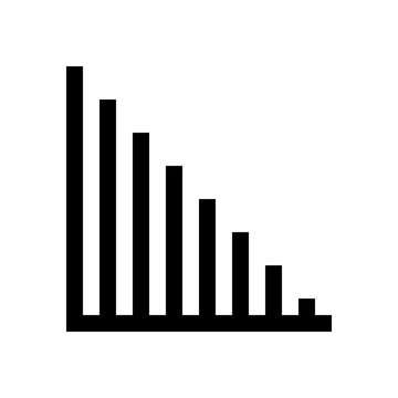 Chart, graphic mini line, icon