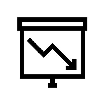 Chart, graphic mini line, icon