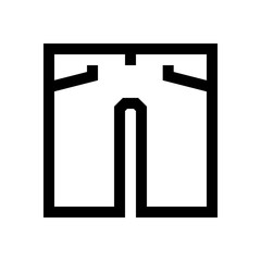 Dress mini line, icon