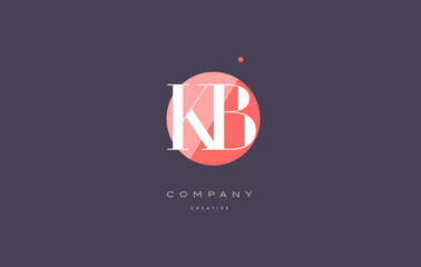 kb k b  retro vintage rhombus simple black white alphabet letter logo