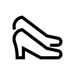 Shoes mini line, icon