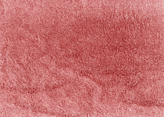 red color bath cotton towel texture.