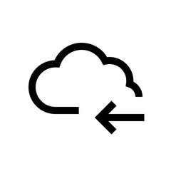 Cloud mini line, icon