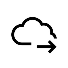 Cloud mini line, icon