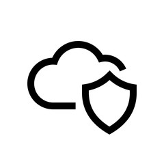 Cloud mini line, icon