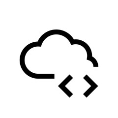 Cloud mini line, icon