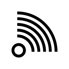 Wireless connection mini line, icon
