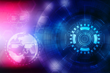 Digital Abstract technology background, 3d rendering