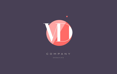 vd v d  retro vintage rhombus simple black white alphabet letter logo