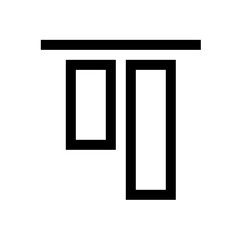Align tool mini line, icon